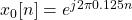 x_{0}[n] = e^{j2\pi 0.125n}