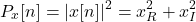 \begin{equation*}P_{x}[n] = |x[n]|^2 = x_{R}^2 + x_{I}^2\end{equation*}