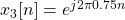 x_{3}[n] = e^{j2\pi 0.75n}