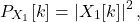 \begin{equation*}P_{X_{1}}[k] = \left|X_{1}[k] \right|^2,\end{equation*}