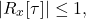 \begin{equation*}|R_{x}[\tau]| \leq 1,\end{equation*}