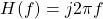 \begin{equation*}H(f) = j 2\pi f\end{equation*}