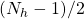 (N_{h}-1)/2