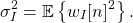 \begin{equation*}\sigma_{I}^2 = \mathbb{E} \left\{ w_{I}[n]^2 \right\}.\end{equation*}