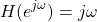 \begin{equation*}H(e^{j \omega}) = j \omega\end{equation*}