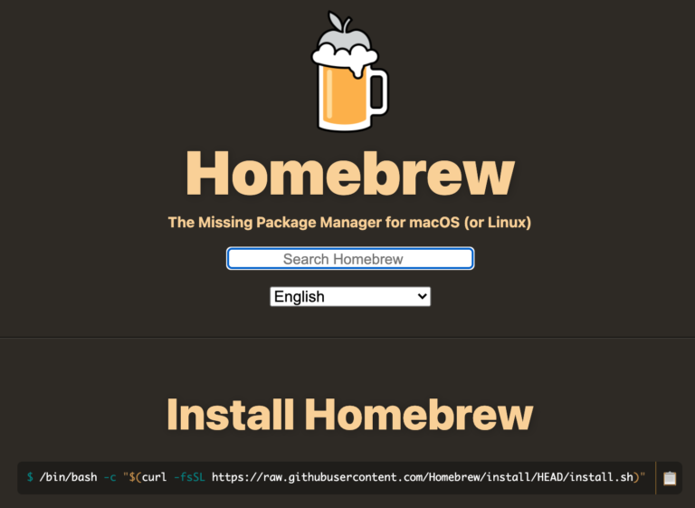Homebrew is used to install pdflatex, a command line utility for converting LaTeX into PDFs.