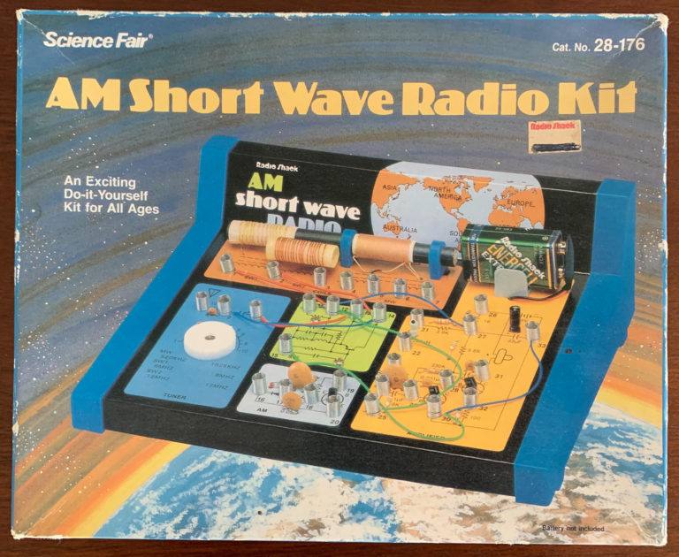 My first radio: the build your own shortwave radio kit from Radio Shack.