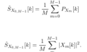 Equation for the power spectral density.